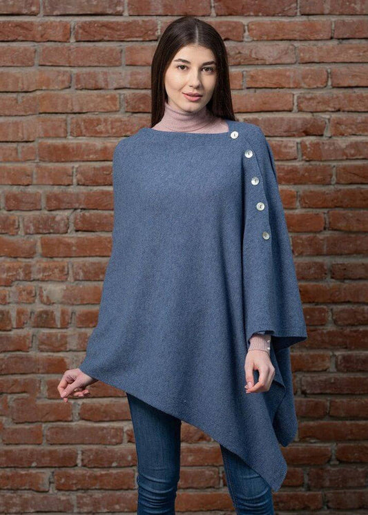 Lambswool Shawl | Denim