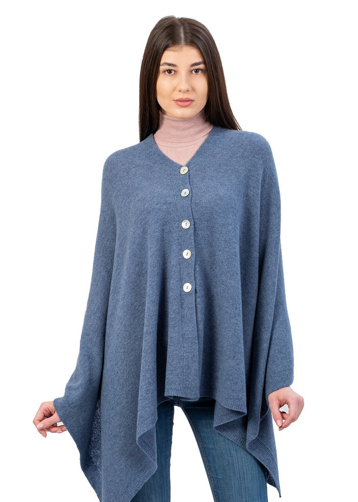 Lambswool Shawl | Denim