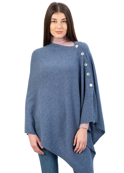 Lambswool Shawl | Denim