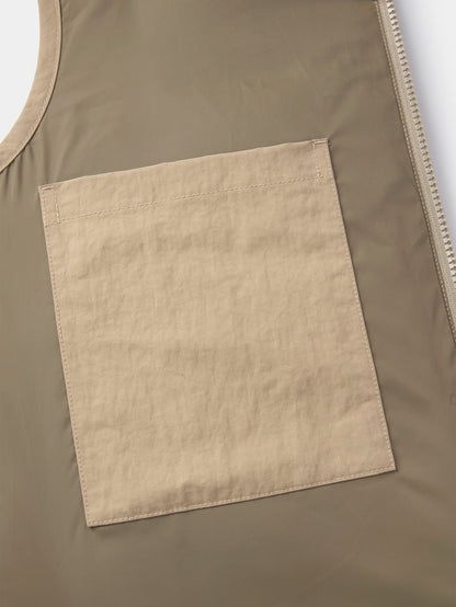 Aubin Light Khaki Lancaster Lightweight Nylon Gilet | Gilet