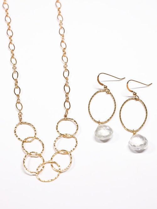 Large Circles Necklace -Gold Filled
