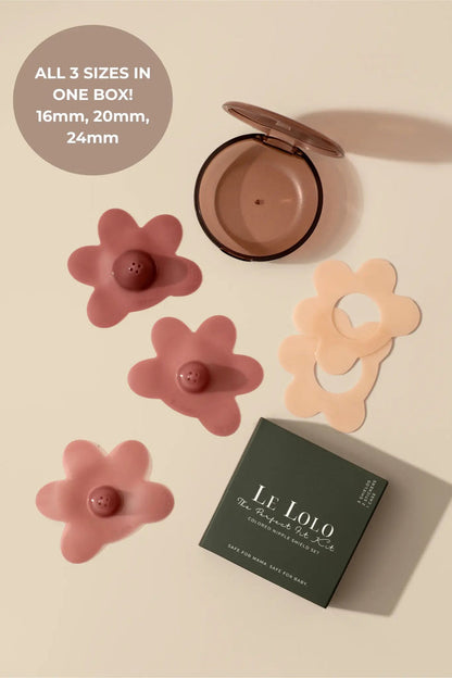 Le LoLo Nipple Shield Set, 3 Sizes in 1