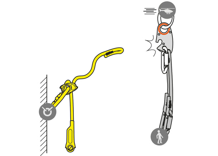 Lezard Helicopter Lanyard System