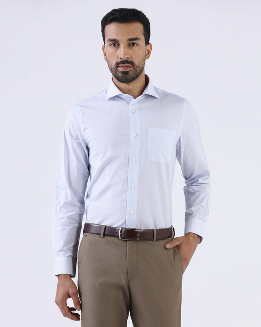 Light Blue Non Iron Printed Shirt - Erol