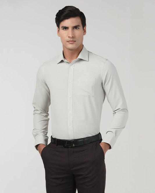 Light Olive Non Iron Textured Shirt - Rise E