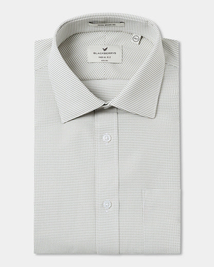 Light Olive Non Iron Textured Shirt - Rise E