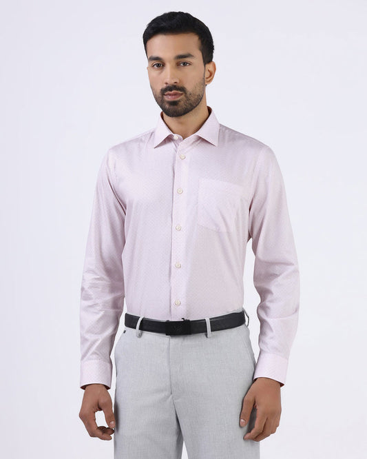 Light Pink Printed Shirt - Cube