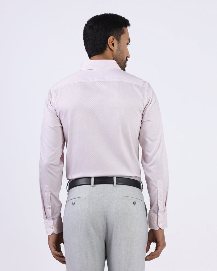 Light Pink Printed Shirt - Cube