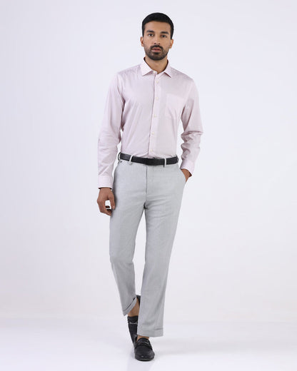 Light Pink Printed Shirt - Cube