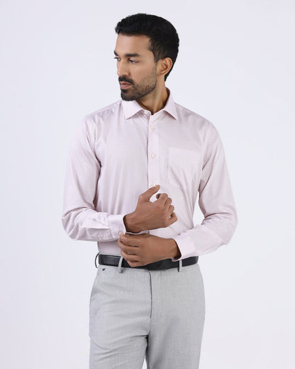 Light Pink Printed Shirt - Cube