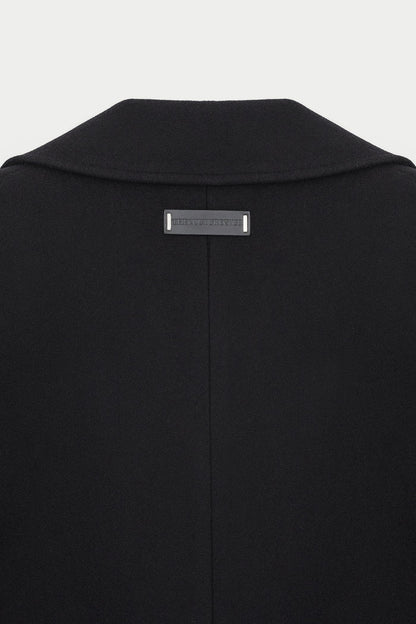 LONGLINE OVERCOAT - BLACK