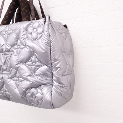 LOUIS VUITTON SILVER MONOGRAM PILLOW ONTHEGO GM TOTE