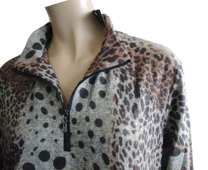 LS Collection Warmer Zip Neck Top