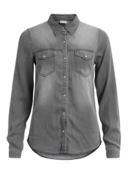 Luca Denim Shirt (Light Grey)