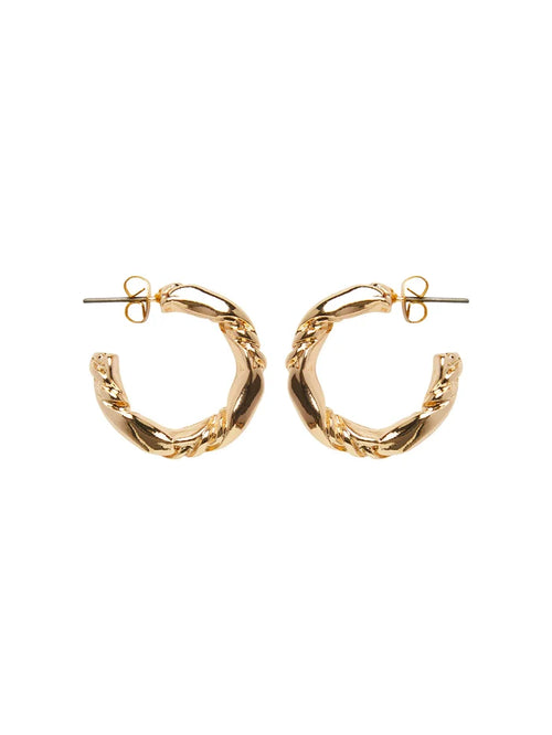 LULU HOOP EARRINGS (GOLD)