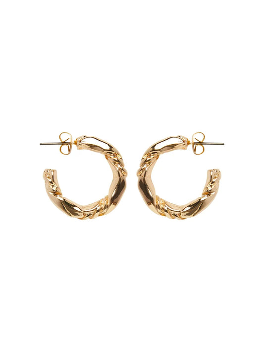 LULU HOOP EARRINGS (GOLD)