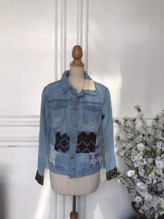 (m) - Denim Patch Jacket