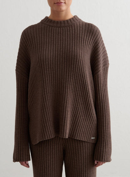 Macchiato Rib Knit Sweater & Pants Set