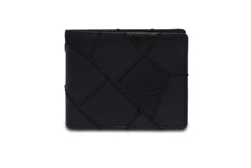 Moral Code Maple Upcycled Bi-Fold Wallet - #color_black-multi