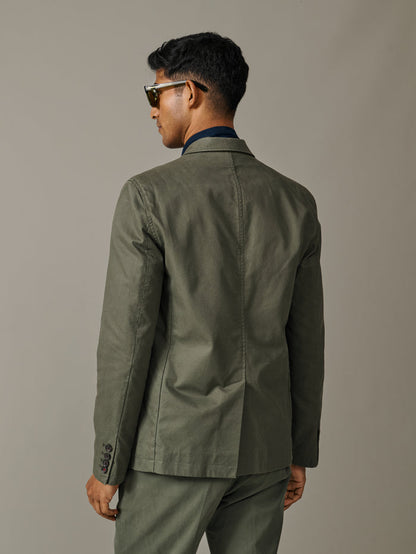 Aubin Khaki Mareham Patch Pocket Jacket | Suit Jackets