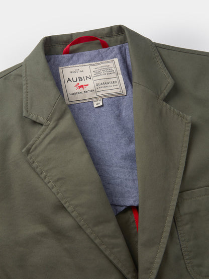Aubin Khaki Mareham Patch Pocket Jacket | Suit Jackets