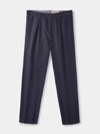 Aubin Navy Mareham Relaxed Fit Trouser | Suit Trousers