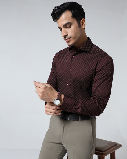 Maroon Printed Shirt - Cloud