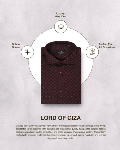 Maroon Printed Shirt - Cloud