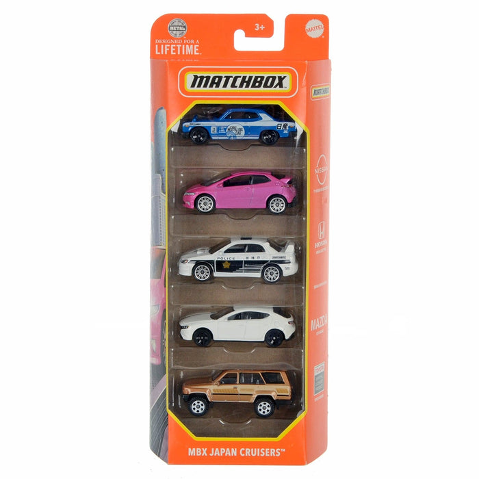 Matchbox 5 Pack Vehicles Basic Series Die-Cast Metal Cars 1:64