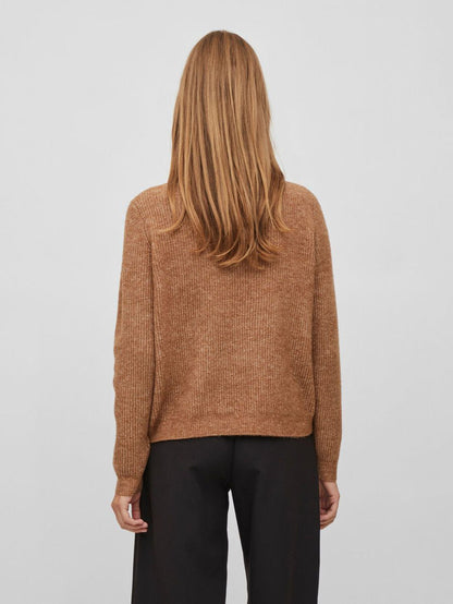 Mathilda Zip Neck Jumper (Toasted Coconut)