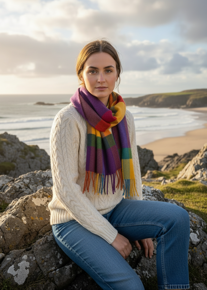 McNutt Lambswool Scarf | Full Bloom