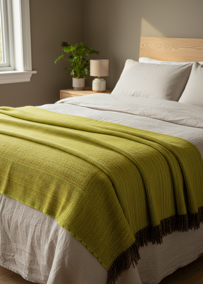 McNutt Pure Wool Throw | Sunfish