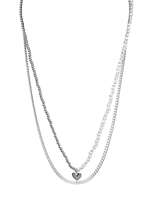 MELA COMBI NECKLACE (SILVER)