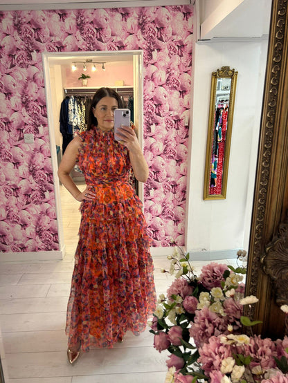 Mercurio Long Dress (Orange)