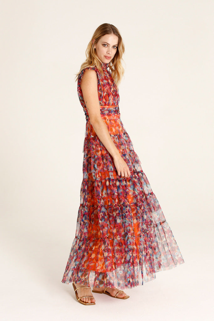 Mercurio Long Dress (Orange)