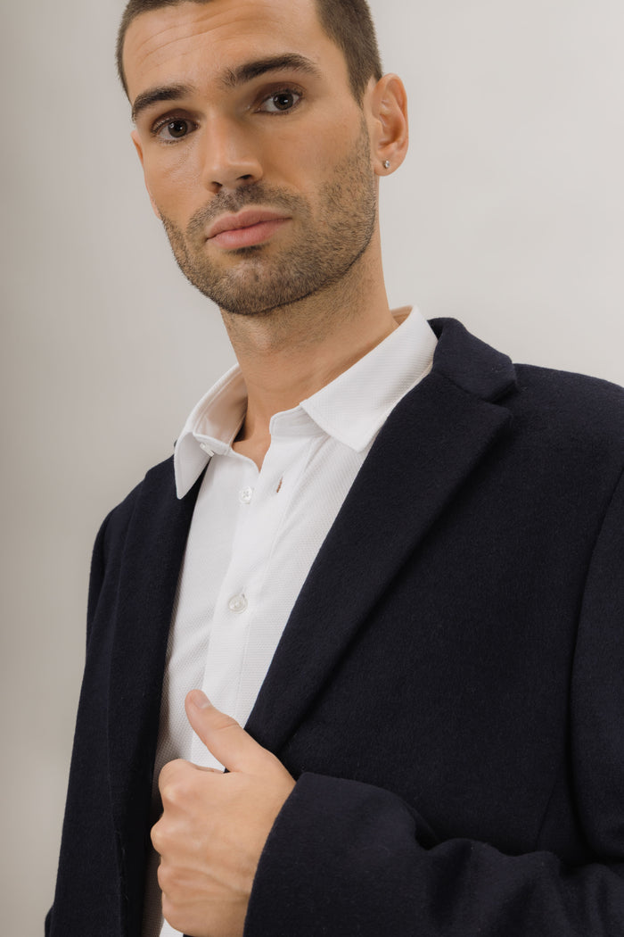 Urban Pioneers Male Miles Wool Coat COAT DARK NAVY