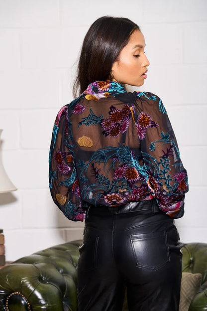 MILO VELVET SHIRT (BLACK)