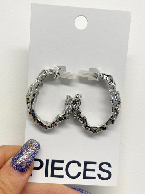 MIRIKKA HOOP EARRINGS (SILVER)