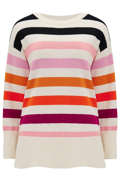 MOANA RELAXED JUMPER (SUNSET STRIPES)
