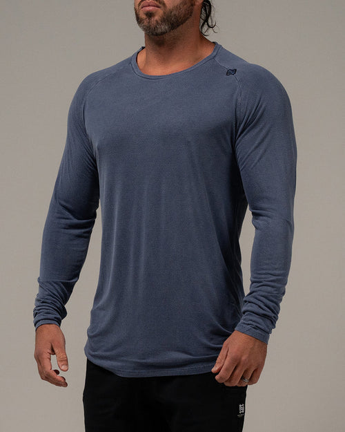 MOTO LONG SLEEVE - BLUE