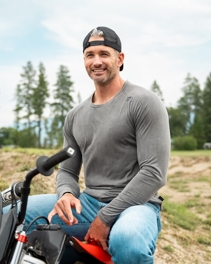 MOTO LONG SLEEVE - BLUE