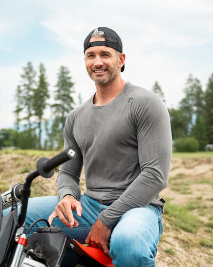 MOTO LONG SLEEVE - BLUE