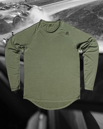 MOTO LONG SLEEVE - OLIVE