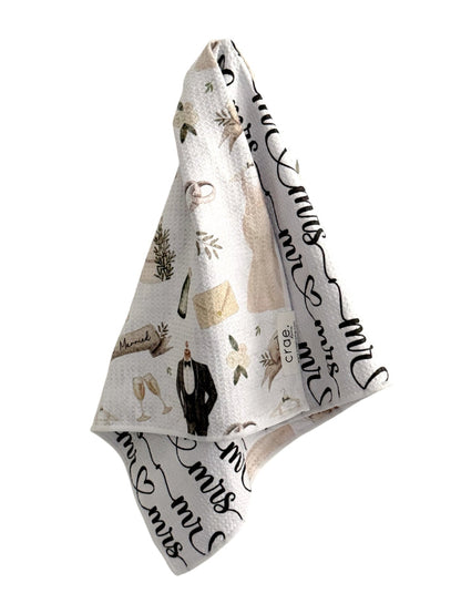 Mr. and Mrs.: Reversible Hand Towel