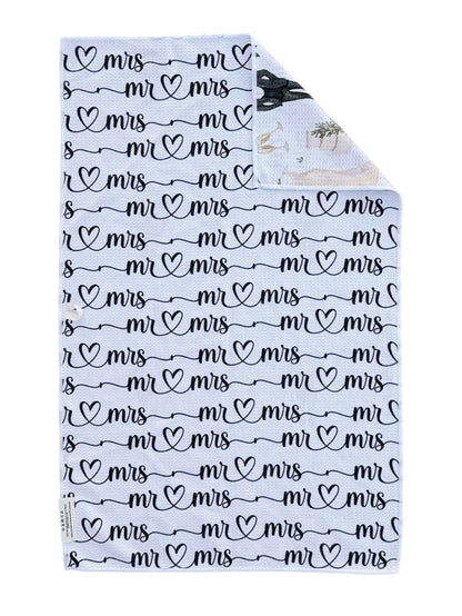 Mr. and Mrs.: Reversible Hand Towel