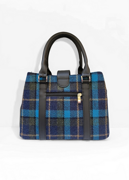 Mucros Jessica Bag | Navy Check