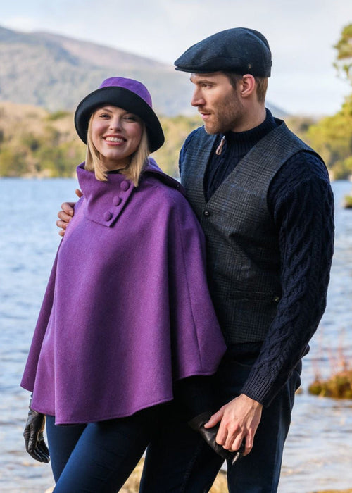 Mucros Poncho | Purple