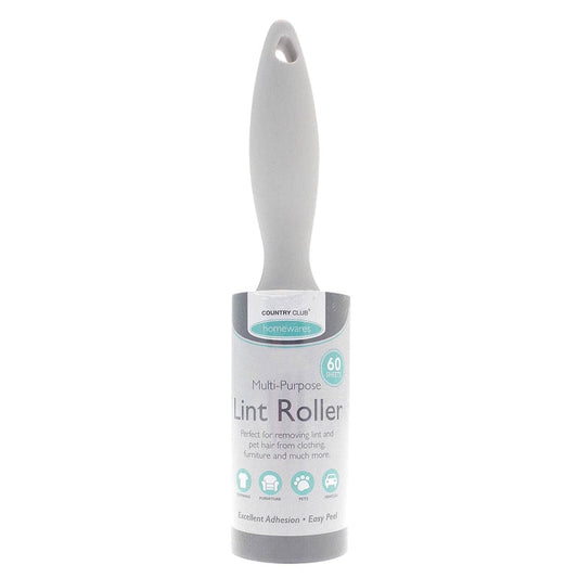 Multi-purpose lint roller with 60 adhesive sheets