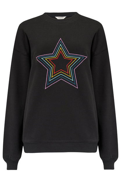 Noah Sweatshirt (Black, Rainbow)