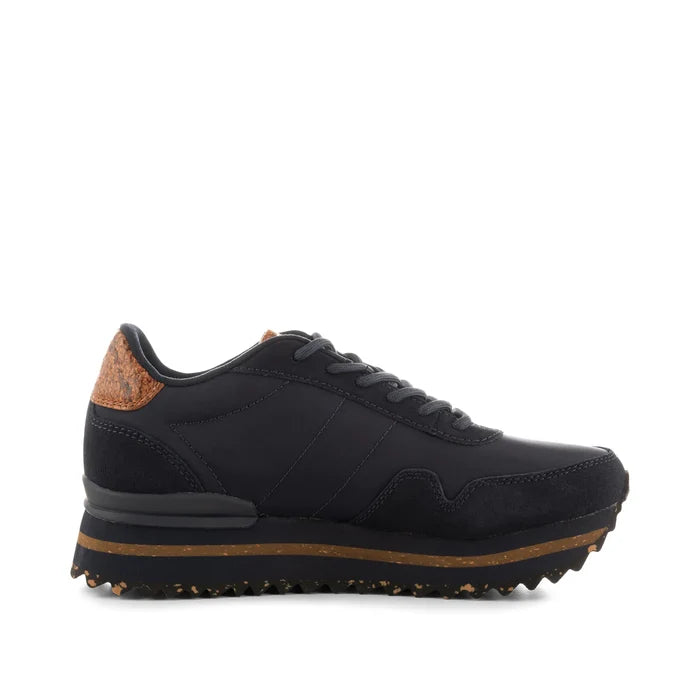 Nora III Leather Plateau (Dark Navy)